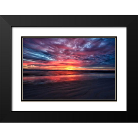 Natureaâ‚¬â„¢s Palette Black Modern Wood Framed Art Print with Double Matting by Burdick, Chuck