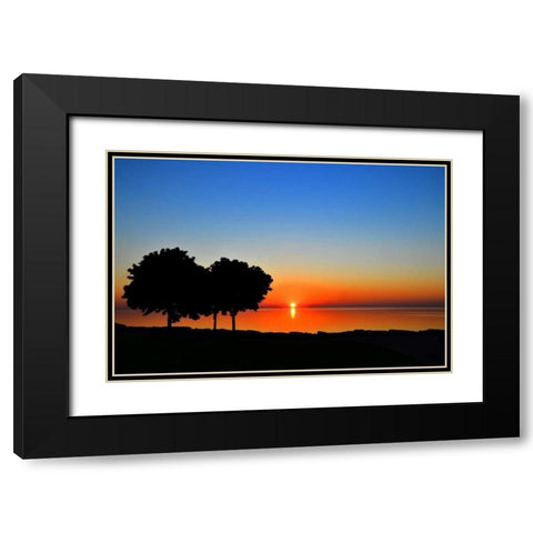 Rise and Shine Black Modern Wood Framed Art Print with Double Matting by Burdick, Chuck