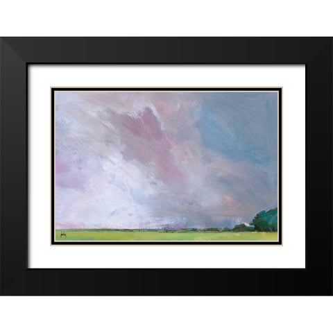 Sky Six Temperance Black Modern Wood Framed Art Print with Double Matting by Bailey, Paul