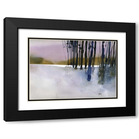 Standing By Black Modern Wood Framed Art Print with Double Matting by Bailey, Paul