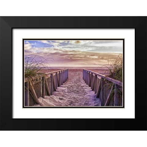 Entry Black Modern Wood Framed Art Print with Double Matting by Burdick, Chuck