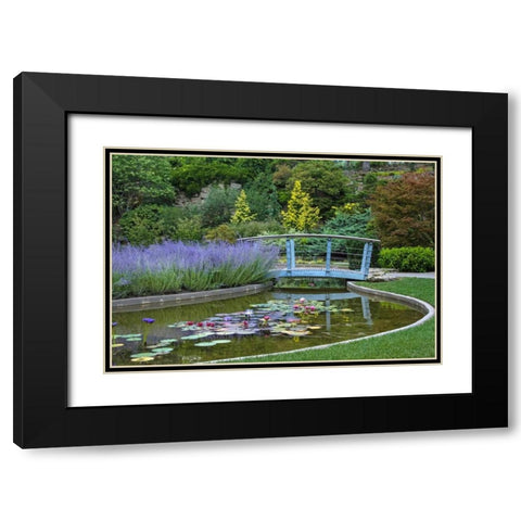 Serenity Black Modern Wood Framed Art Print with Double Matting by Burdick, Chuck