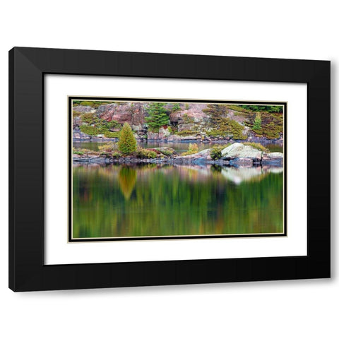 Reflections Black Modern Wood Framed Art Print with Double Matting by Burdick, Chuck