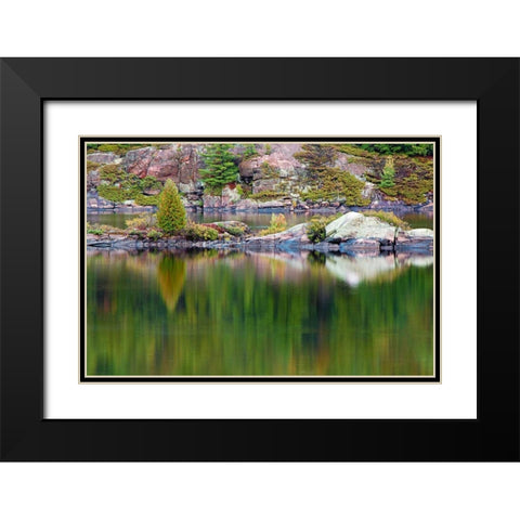 Reflections Black Modern Wood Framed Art Print with Double Matting by Burdick, Chuck