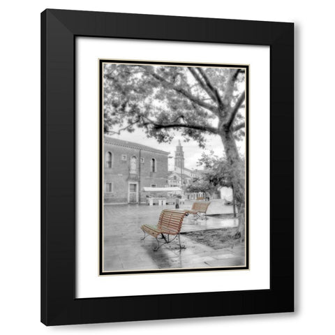 Campo Santa Margherita #1 Black Modern Wood Framed Art Print with Double Matting by Blaustein, Alan
