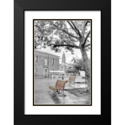 Campo Santa Margherita #1 Black Modern Wood Framed Art Print with Double Matting by Blaustein, Alan