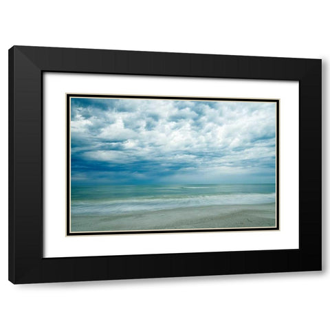 Morning at the Beach Black Modern Wood Framed Art Print with Double Matting by Burdick, Chuck