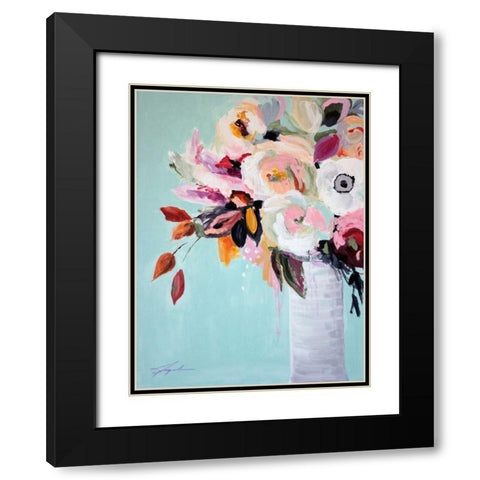 Fall Into Summer Black Modern Wood Framed Art Print with Double Matting by Brewer, Jacqueline