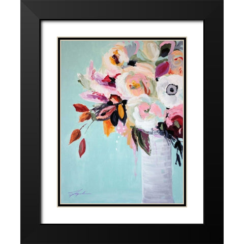 Fall Into Summer Black Modern Wood Framed Art Print with Double Matting by Brewer, Jacqueline