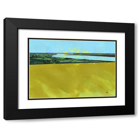 Crouch Valley Black Modern Wood Framed Art Print with Double Matting by Bailey, Paul