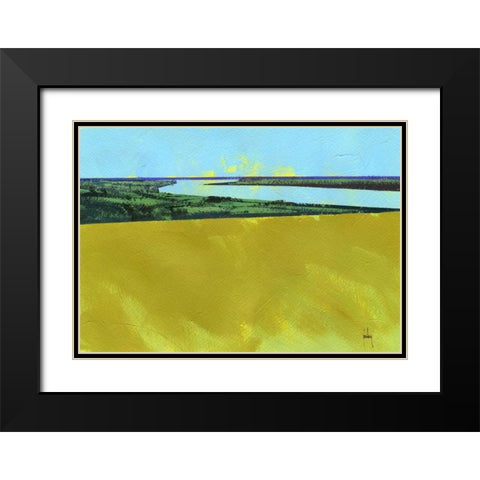 Crouch Valley Black Modern Wood Framed Art Print with Double Matting by Bailey, Paul