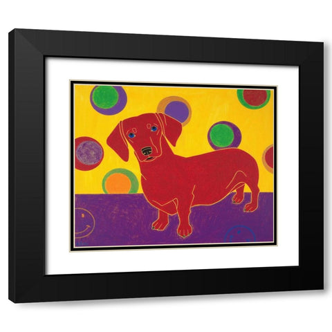 Foot Long Fun III Black Modern Wood Framed Art Print with Double Matting by Bond, Angela