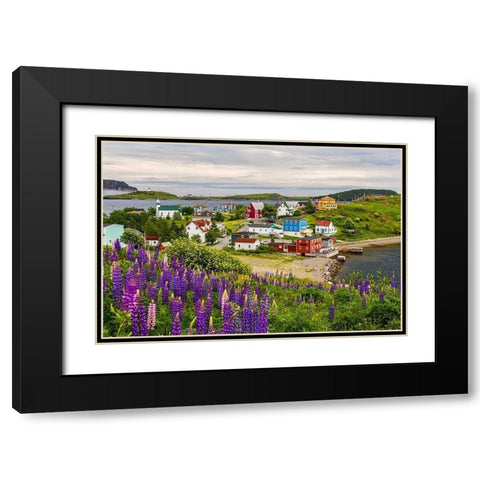Outport Black Modern Wood Framed Art Print with Double Matting by Burdick, Chuck