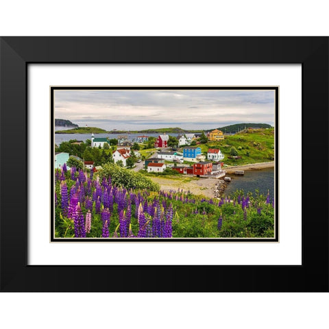 Outport Black Modern Wood Framed Art Print with Double Matting by Burdick, Chuck