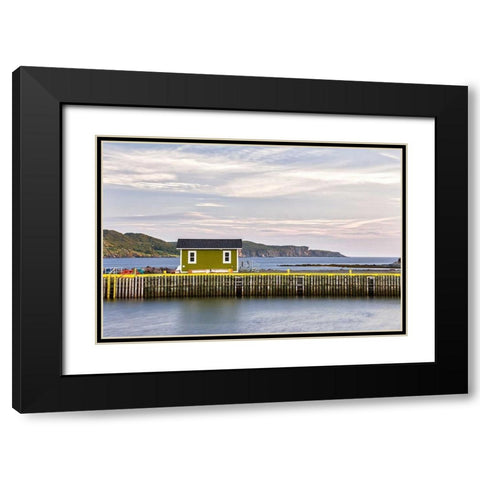 Quiet Morning Black Modern Wood Framed Art Print with Double Matting by Burdick, Chuck