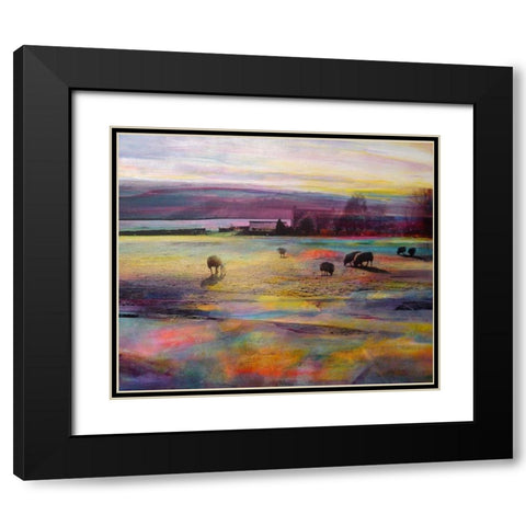 Balmy Summers Evening Black Modern Wood Framed Art Print with Double Matting by Boyce, Kate