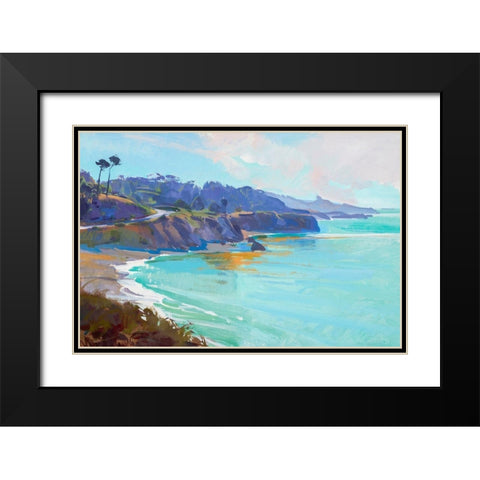 Mendocino Overlook Black Modern Wood Framed Art Print with Double Matting by Burtt, Marcia