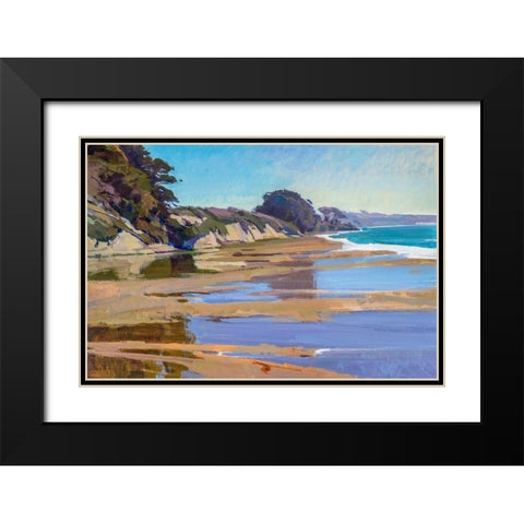 October High Tide Black Modern Wood Framed Art Print with Double Matting by Burtt, Marcia