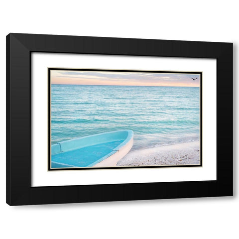 Solo Flight Black Modern Wood Framed Art Print with Double Matting by Bertelli, Jon