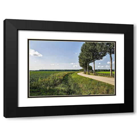 The Road Ahead Black Modern Wood Framed Art Print with Double Matting by Burdick, Chuck