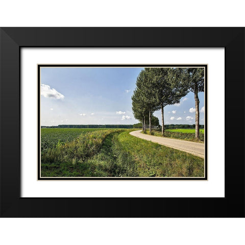 The Road Ahead Black Modern Wood Framed Art Print with Double Matting by Burdick, Chuck