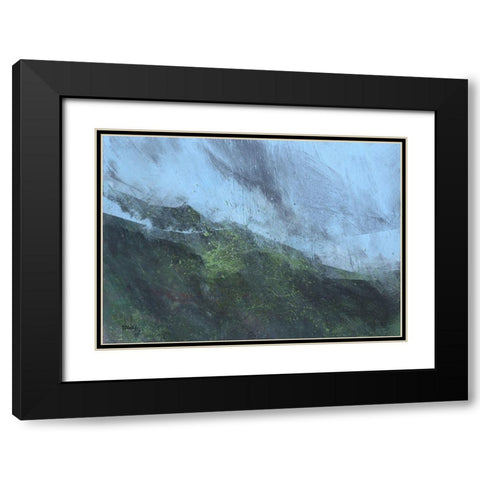 Mountain Rain Black Modern Wood Framed Art Print with Double Matting by Bailey, Paul