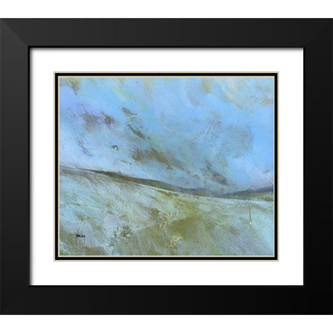 November Moor Black Modern Wood Framed Art Print with Double Matting by Bailey, Paul
