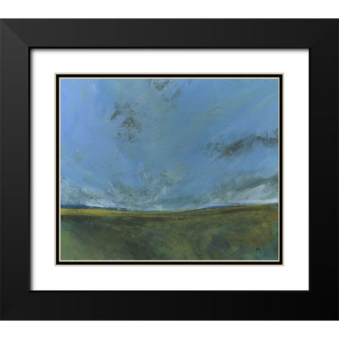 Rough Moor Black Modern Wood Framed Art Print with Double Matting by Bailey, Paul