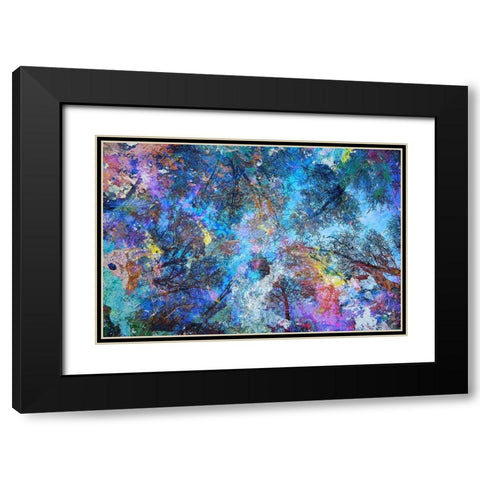 Dreaming up to the Trees Black Modern Wood Framed Art Print with Double Matting by Broom, Michael
