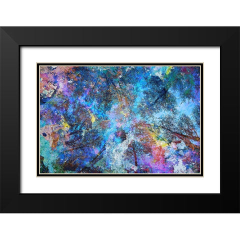Dreaming up to the Trees Black Modern Wood Framed Art Print with Double Matting by Broom, Michael