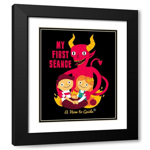 My First Seance Black Modern Wood Framed Art Print with Double Matting by Buxton, Michael