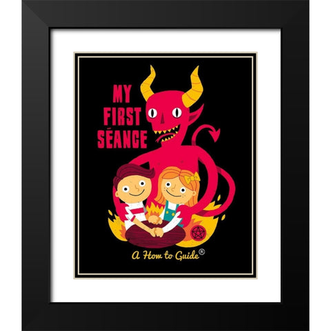 My First Seance Black Modern Wood Framed Art Print with Double Matting by Buxton, Michael