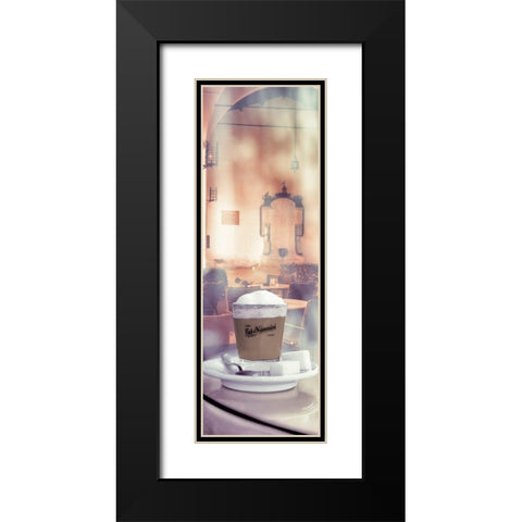 Caffe Macchiato Lucca #2 Black Modern Wood Framed Art Print with Double Matting by Blaustein, Alan