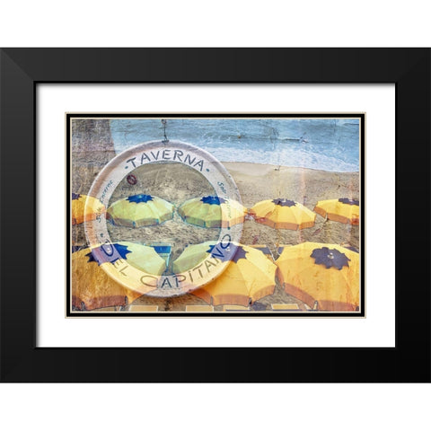 Taverna del Capitano #1 Black Modern Wood Framed Art Print with Double Matting by Blaustein, Alan