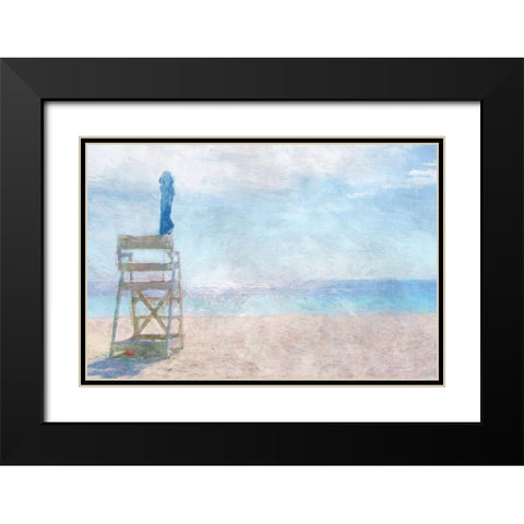 Off Duty Black Modern Wood Framed Art Print with Double Matting by Bay, Noah
