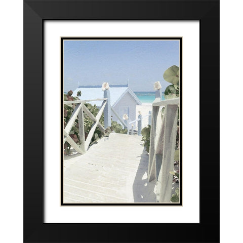Noon Shadows Black Modern Wood Framed Art Print with Double Matting by Bay, Noah