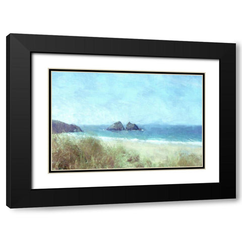 Cornish View Black Modern Wood Framed Art Print with Double Matting by Bay, Noah