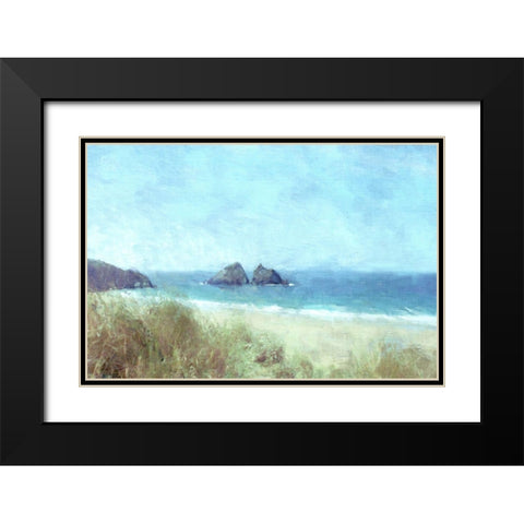 Cornish View Black Modern Wood Framed Art Print with Double Matting by Bay, Noah