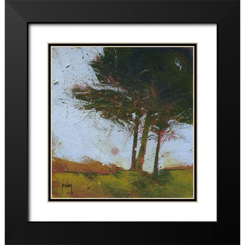 Tair Coeden Black Modern Wood Framed Art Print with Double Matting by Bailey, Paul