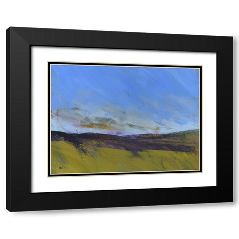 Upland Undulation Black Modern Wood Framed Art Print with Double Matting by Bailey, Paul