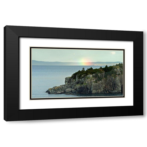 Rocky Spectrum Black Modern Wood Framed Art Print with Double Matting by Burdick, Chuck