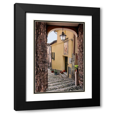 Rezzonico Arc 1 Black Modern Wood Framed Art Print with Double Matting by Blaustein, Alan