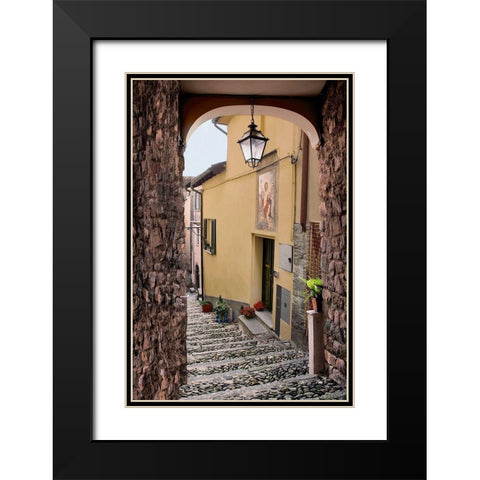 Rezzonico Arc 1 Black Modern Wood Framed Art Print with Double Matting by Blaustein, Alan