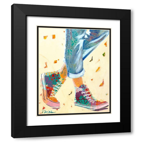 High Tops Black Modern Wood Framed Art Print with Double Matting by Beer, Pamela K.