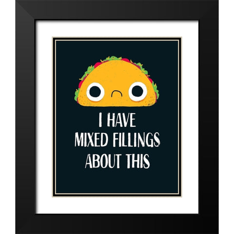 Mixed Fillings Black Modern Wood Framed Art Print with Double Matting by Buxton, Michael