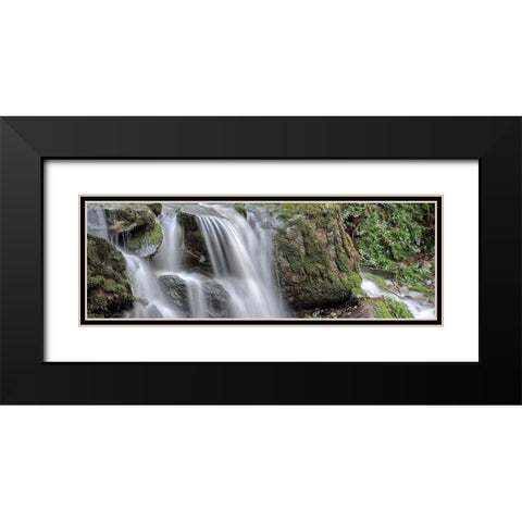 Canyon Falls No. 10 Black Modern Wood Framed Art Print with Double Matting by Blaustein, Alan