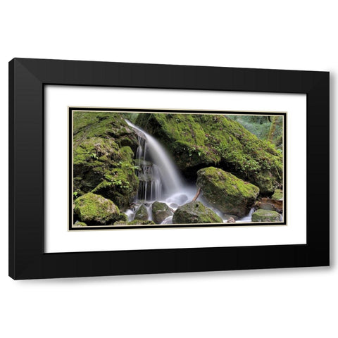 Canyon Falls No. 13 Black Modern Wood Framed Art Print with Double Matting by Blaustein, Alan