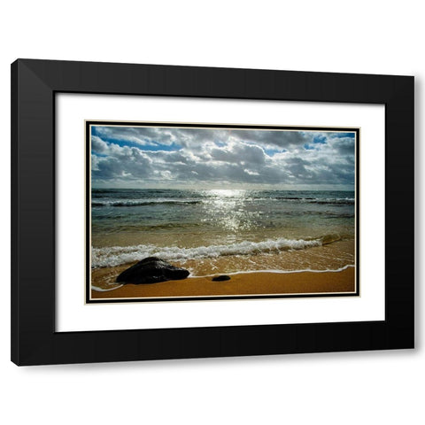 Last Step Black Modern Wood Framed Art Print with Double Matting by Burdick, Chuck