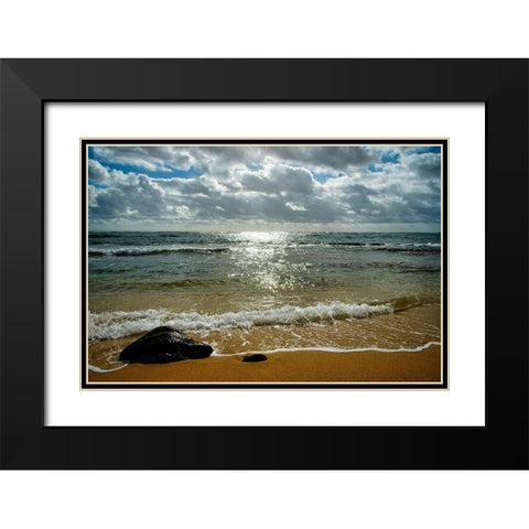 Last Step Black Modern Wood Framed Art Print with Double Matting by Burdick, Chuck
