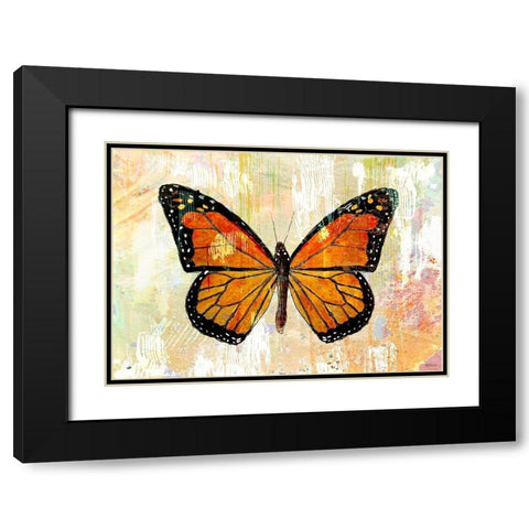 Monarch No. 1.0 Black Modern Wood Framed Art Print with Double Matting by Baran, John